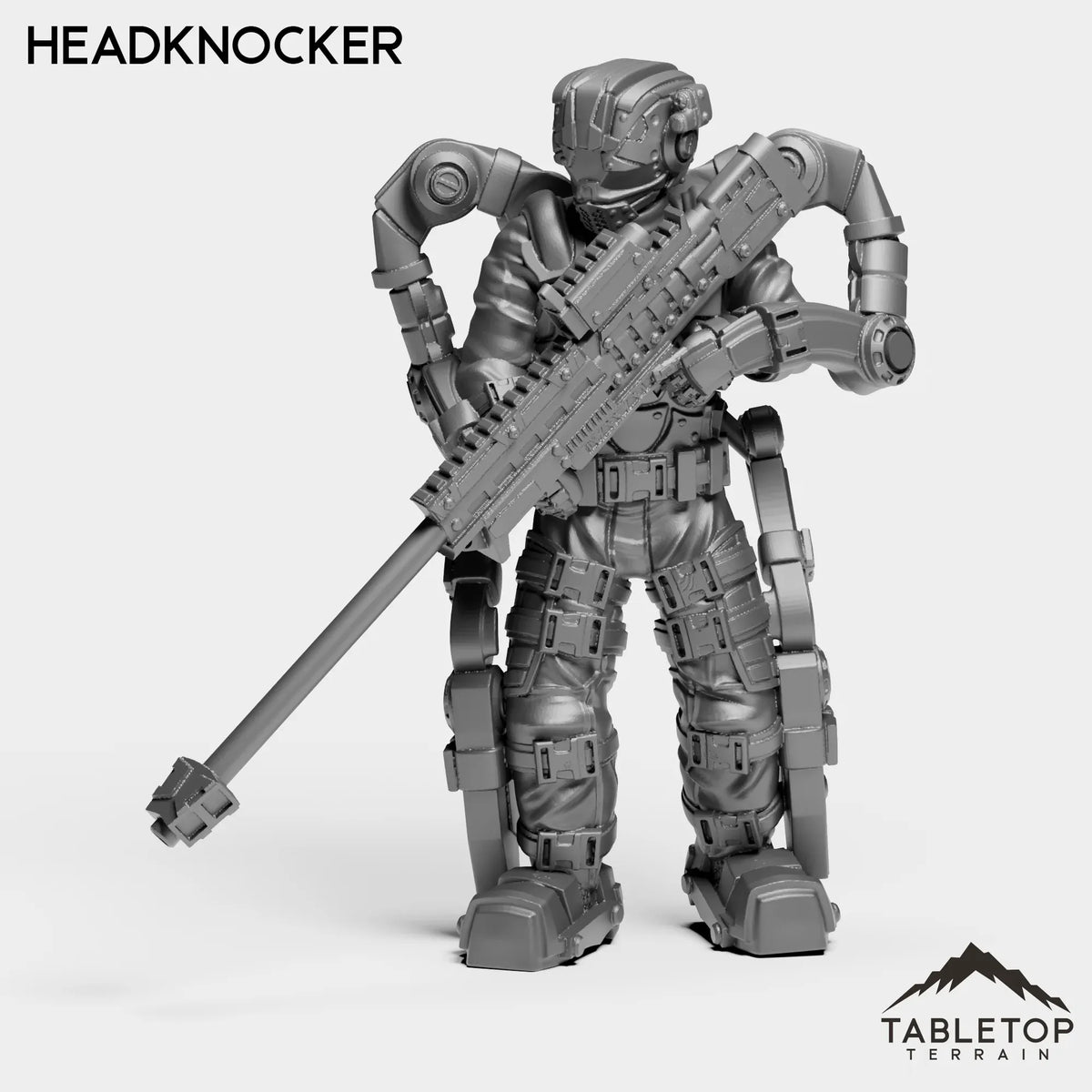 Tabletop Terrain Miniature Head Knocker - Endoskeleton Soldiers