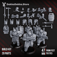 Tabletop Terrain Miniature Heavy Bogatyr Squad (build-kit)