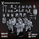 Tabletop Terrain Miniature Heavy Bogatyr Squad (build-kit)