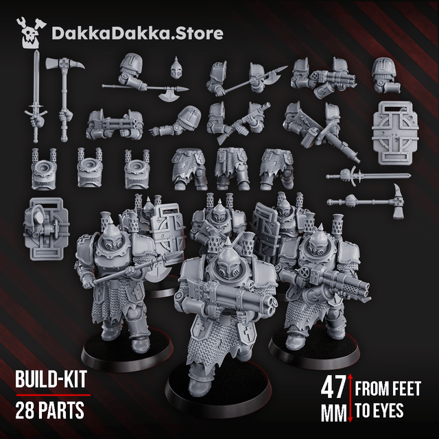 Tabletop Terrain Miniature Heavy Bogatyr Squad (build-kit)