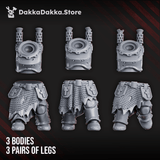 Tabletop Terrain Miniature Heavy Bogatyr Squad (build-kit)