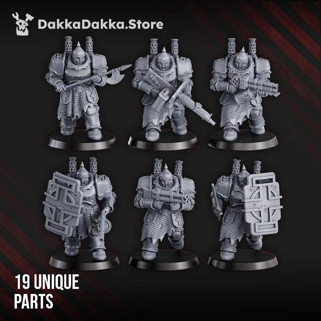 Tabletop Terrain Miniature Heavy Bogatyr Squad (build-kit)