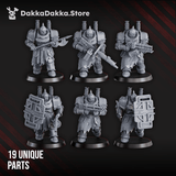 Tabletop Terrain Miniature Heavy Bogatyr Squad (build-kit)