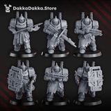 Tabletop Terrain Miniature Heavy Bogatyr Squad x6