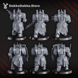Tabletop Terrain Miniature Heavy Bogatyr Squad x6