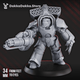 Tabletop Terrain Miniature Heavy Knight of the Great Citadel