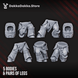 Tabletop Terrain Miniature Heavy Knights of the Golden Pavise (build kit) - Destroyer Armored Space Assault Squad of Citadel Vanguard