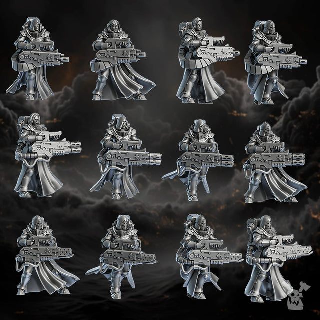 Tabletop Terrain Miniature Heavy Sisters Squad