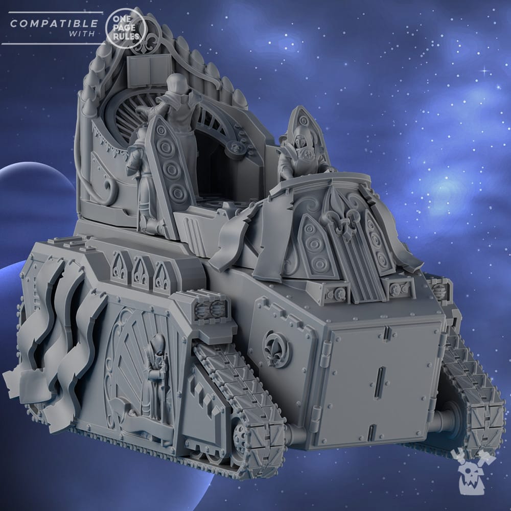 Tabletop Terrain Miniature Heavy Tank Preacher