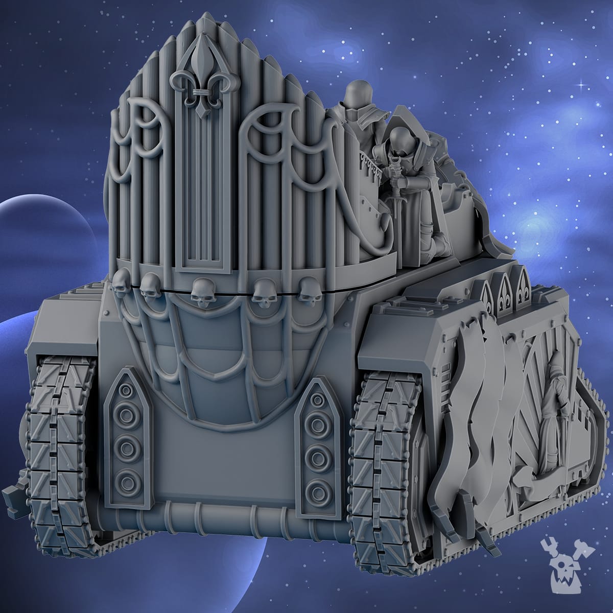 Tabletop Terrain Miniature Heavy Tank Preacher
