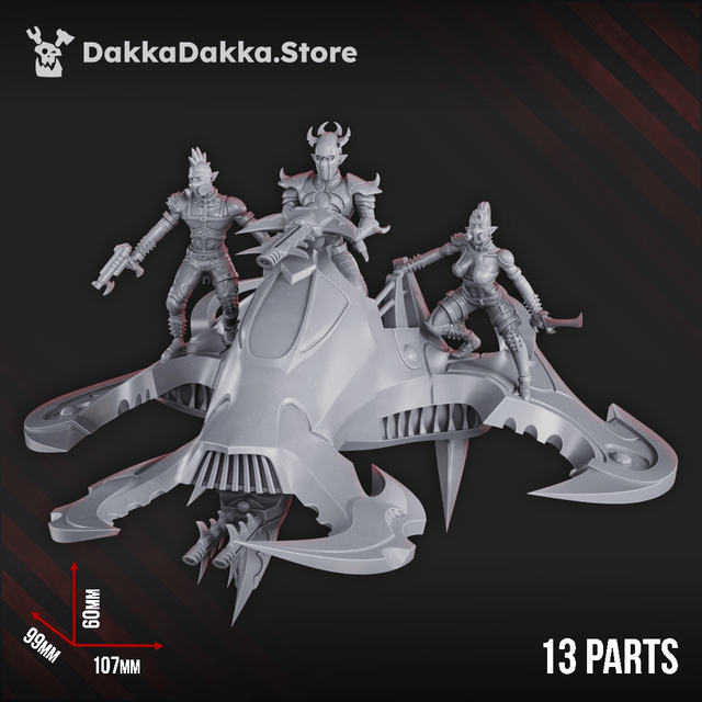 Tabletop Terrain Miniature Heavy Turbo Bike