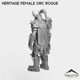 Tabletop Terrain Miniature Heritage Female Orc Rogue