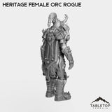 Tabletop Terrain Miniature Heritage Female Orc Rogue