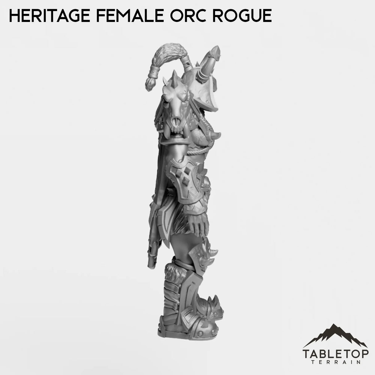 Tabletop Terrain Miniature Heritage Female Orc Rogue