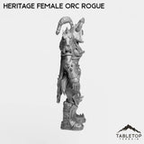 Tabletop Terrain Miniature Heritage Female Orc Rogue