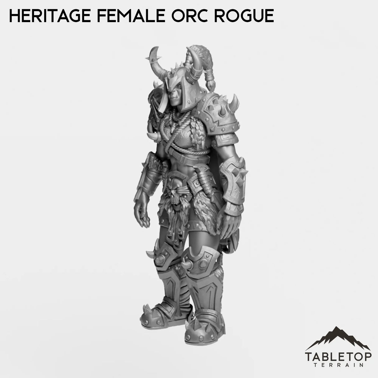 Tabletop Terrain Miniature Heritage Female Orc Rogue