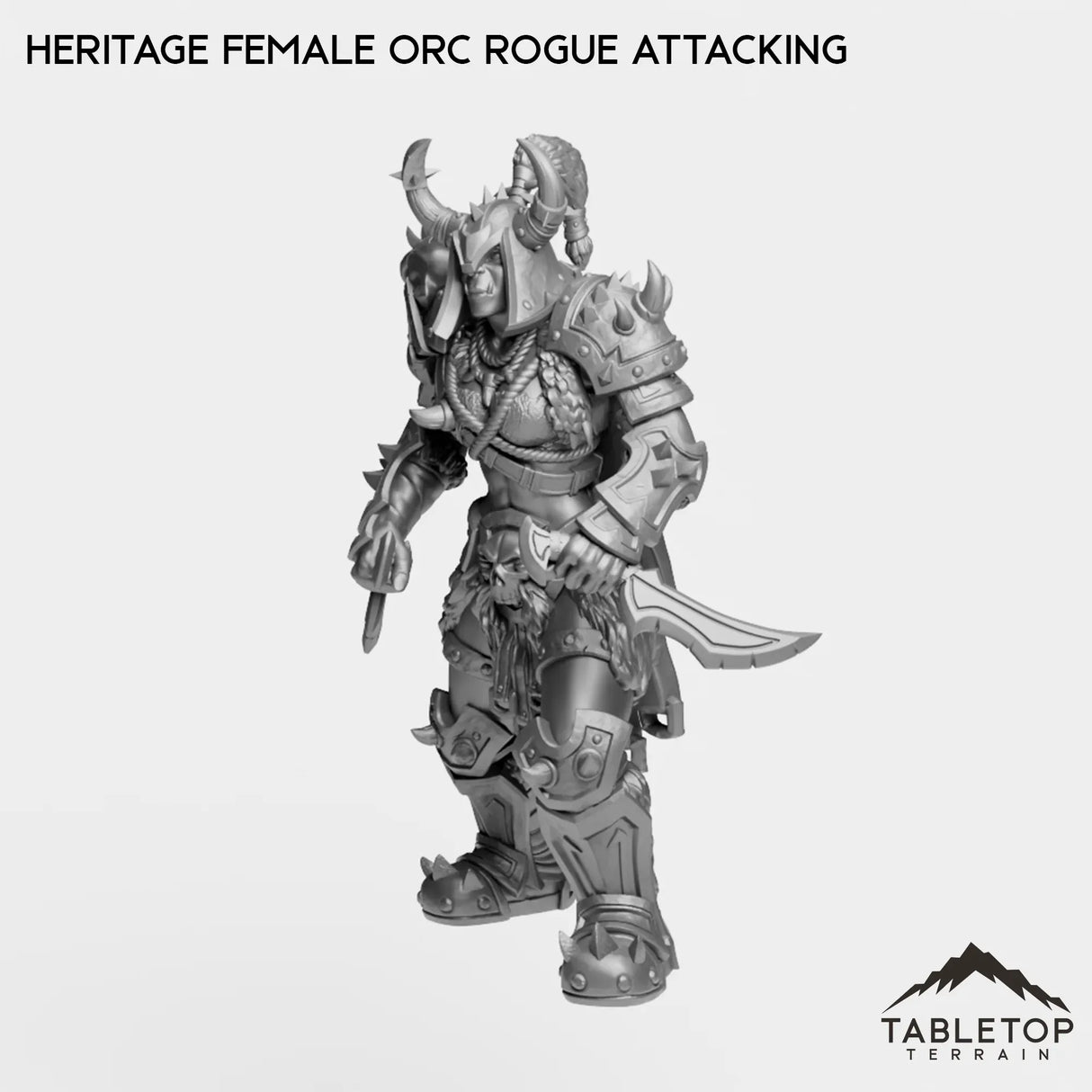 Tabletop Terrain Miniature Heritage Female Orc Rogue