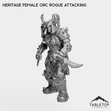 Tabletop Terrain Miniature Heritage Female Orc Rogue