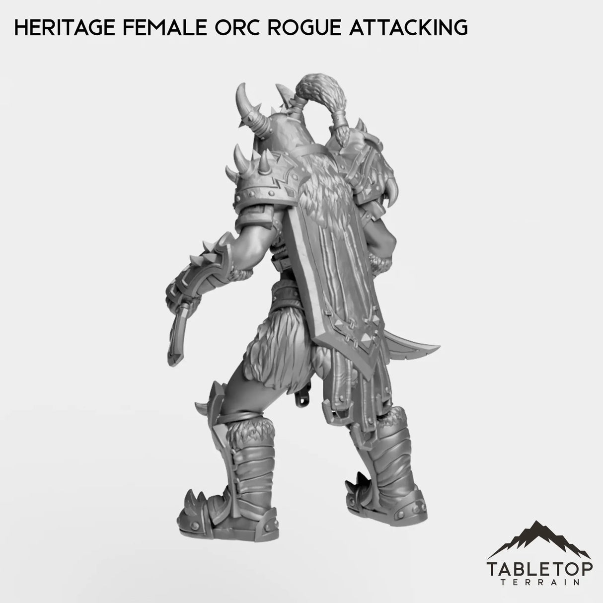 Tabletop Terrain Miniature Heritage Female Orc Rogue