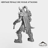 Tabletop Terrain Miniature Heritage Female Orc Rogue