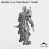 Tabletop Terrain Miniature Heritage Female Orc Rogue