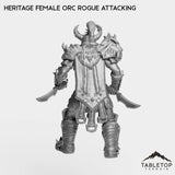 Tabletop Terrain Miniature Heritage Female Orc Rogue