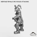Tabletop Terrain Miniature Heritage Female Orc Rogue