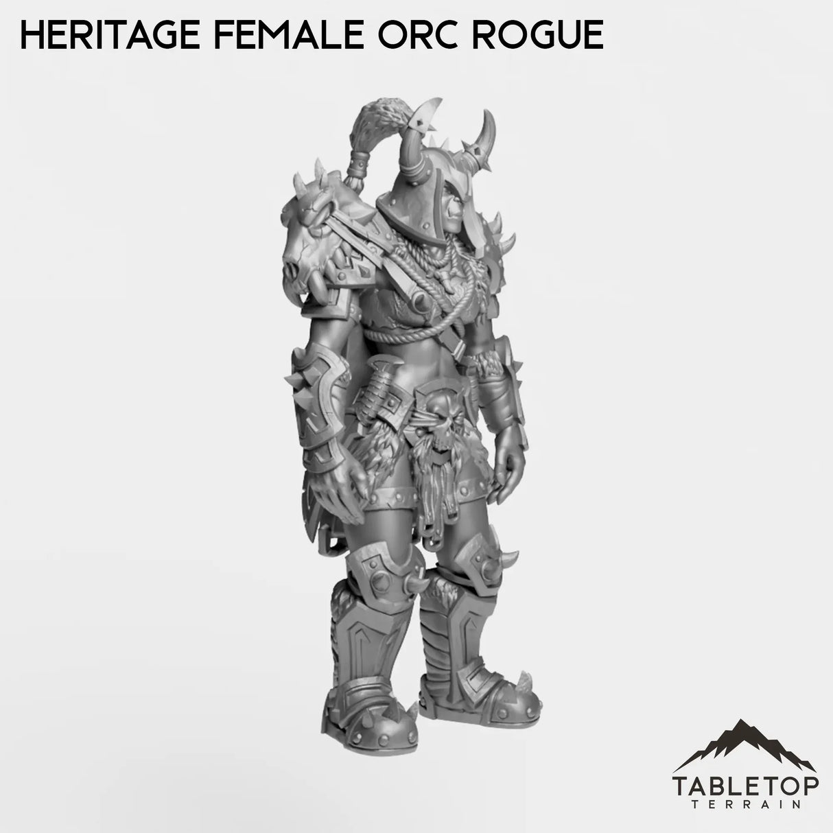 Tabletop Terrain Miniature Heritage Female Orc Rogue