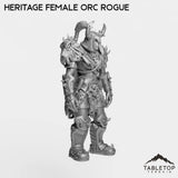 Tabletop Terrain Miniature Heritage Female Orc Rogue
