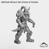 Tabletop Terrain Miniature Heritage Female Orc Rogue
