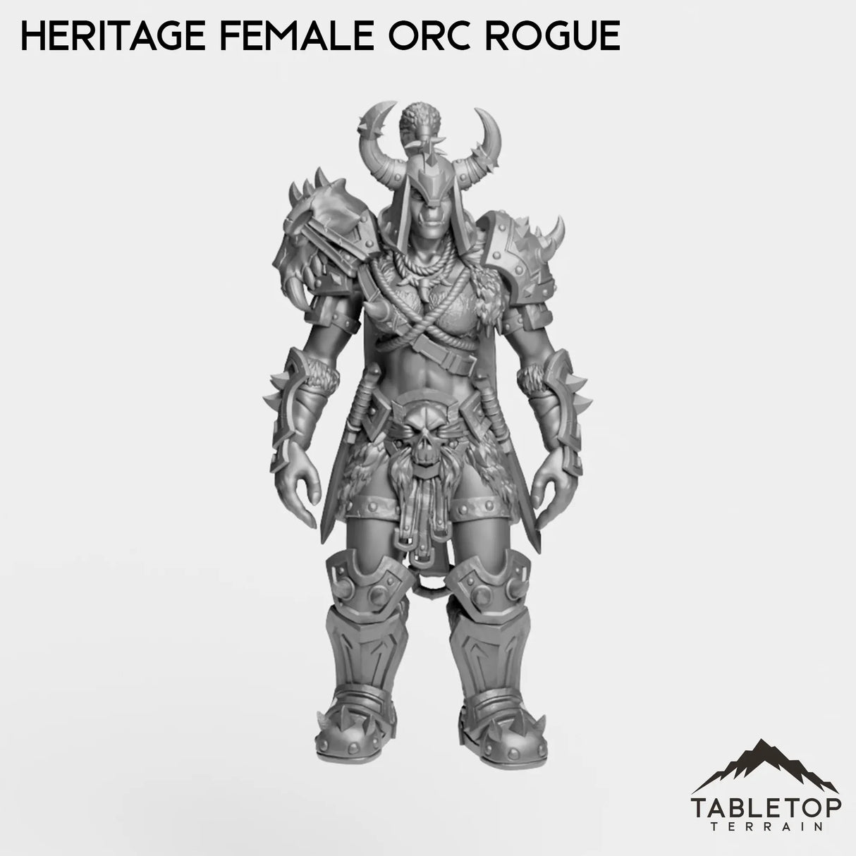 Tabletop Terrain Miniature Heritage Female Orc Rogue Heritage Female Orc Rogue