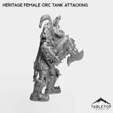 Tabletop Terrain Miniature Heritage Female Orc Tank