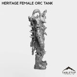 Tabletop Terrain Miniature Heritage Female Orc Tank