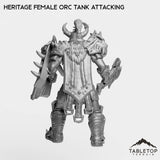 Tabletop Terrain Miniature Heritage Female Orc Tank