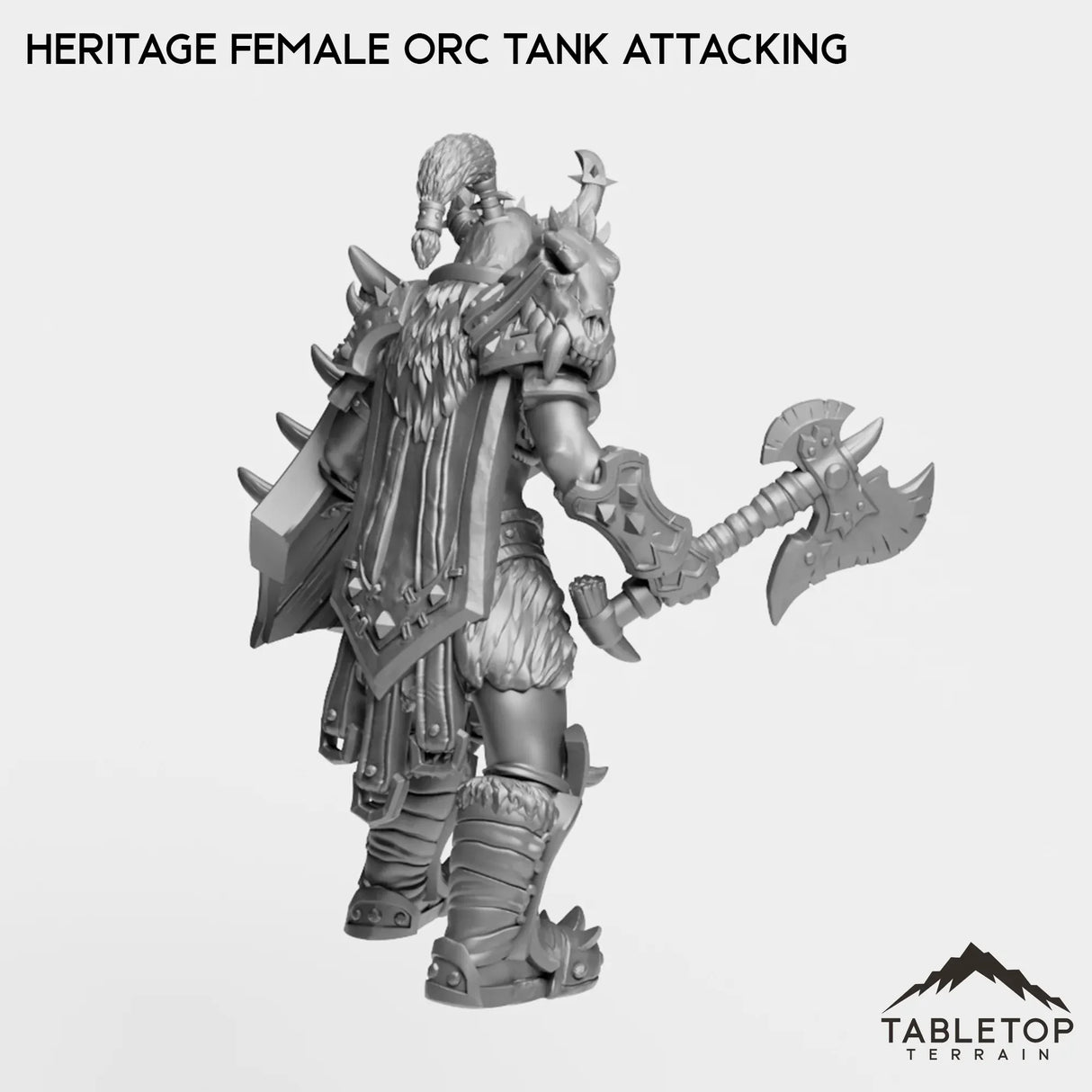 Tabletop Terrain Miniature Heritage Female Orc Tank