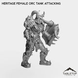 Tabletop Terrain Miniature Heritage Female Orc Tank