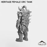 Tabletop Terrain Miniature Heritage Female Orc Tank