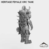 Tabletop Terrain Miniature Heritage Female Orc Tank