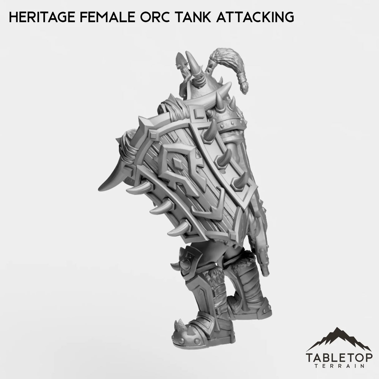 Tabletop Terrain Miniature Heritage Female Orc Tank