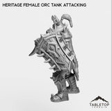 Tabletop Terrain Miniature Heritage Female Orc Tank