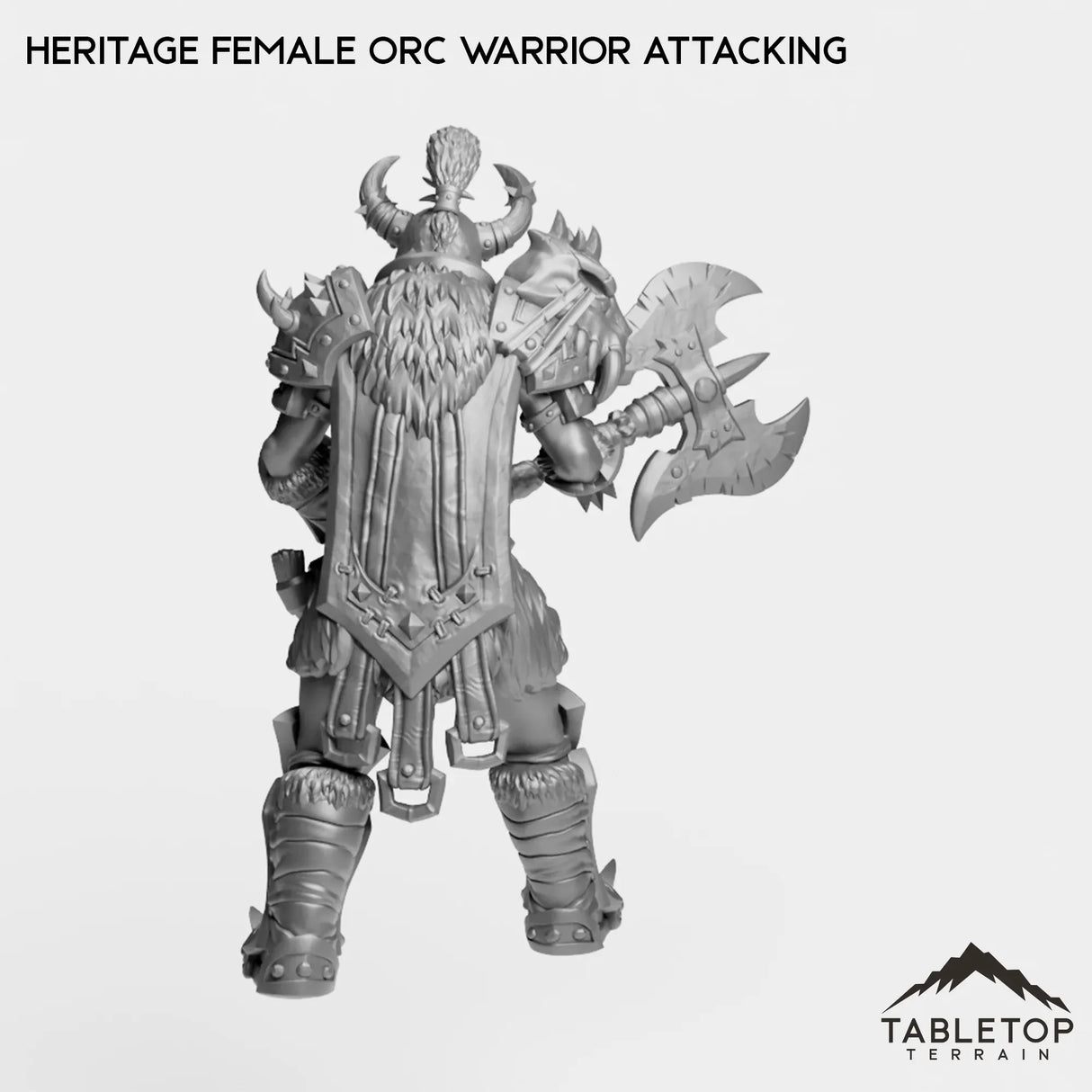 Tabletop Terrain Miniature Heritage Female Orc Warrior