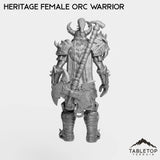 Tabletop Terrain Miniature Heritage Female Orc Warrior