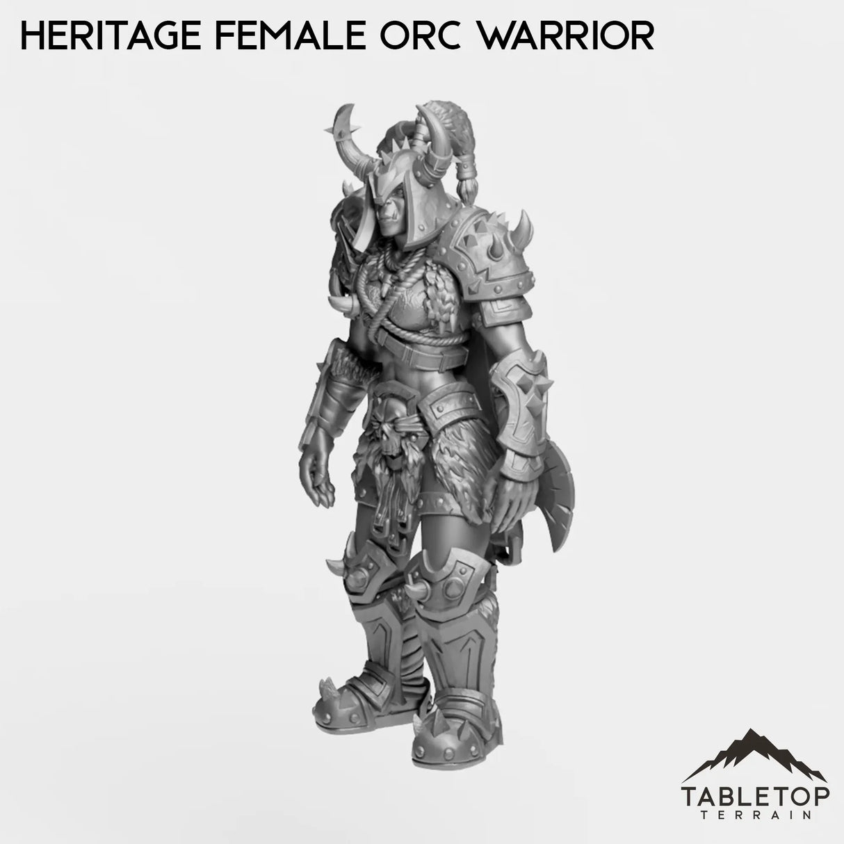 Tabletop Terrain Miniature Heritage Female Orc Warrior