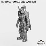 Tabletop Terrain Miniature Heritage Female Orc Warrior