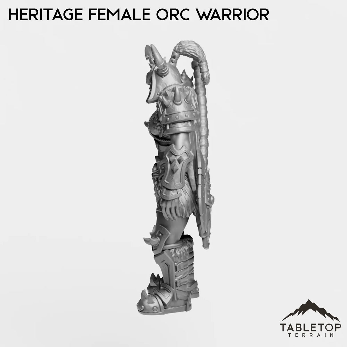 Tabletop Terrain Miniature Heritage Female Orc Warrior