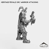 Tabletop Terrain Miniature Heritage Female Orc Warrior