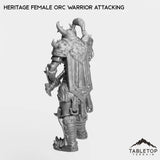 Tabletop Terrain Miniature Heritage Female Orc Warrior