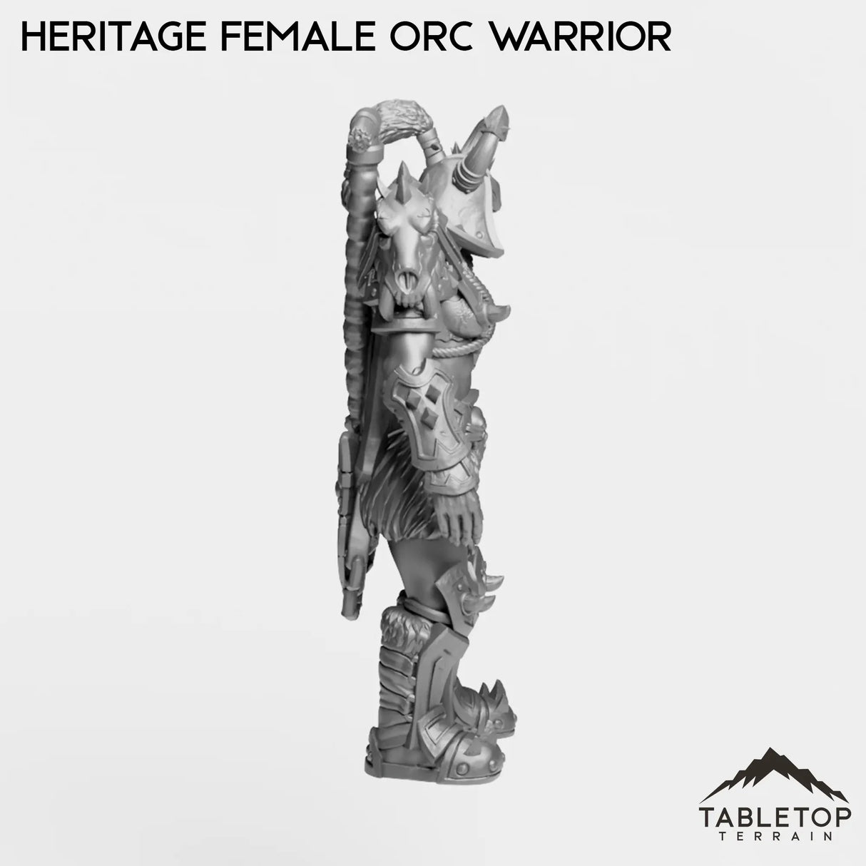 Tabletop Terrain Miniature Heritage Female Orc Warrior