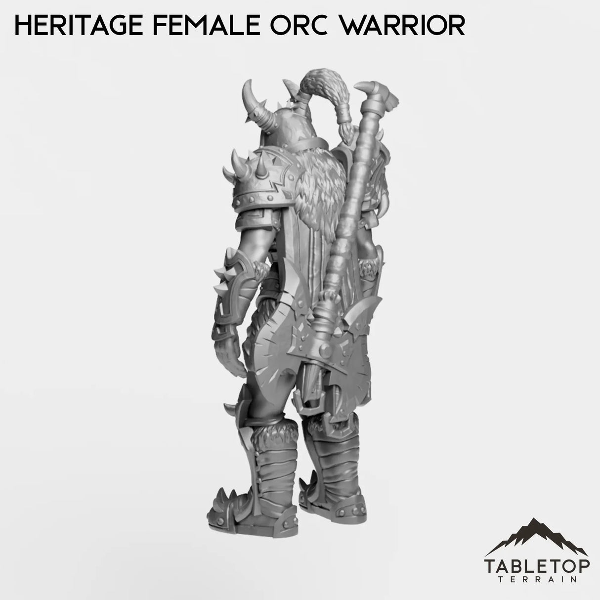 Tabletop Terrain Miniature Heritage Female Orc Warrior