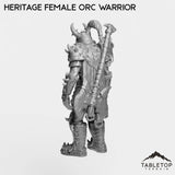 Tabletop Terrain Miniature Heritage Female Orc Warrior